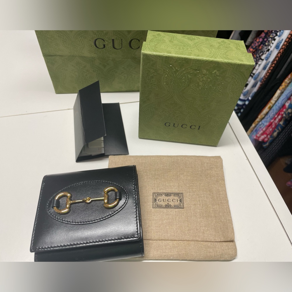 GUCCI HORSEBIT 1955 CARD CASE WALLET